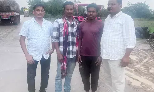 After being freed from clutches of mango orchard owner in Telangana