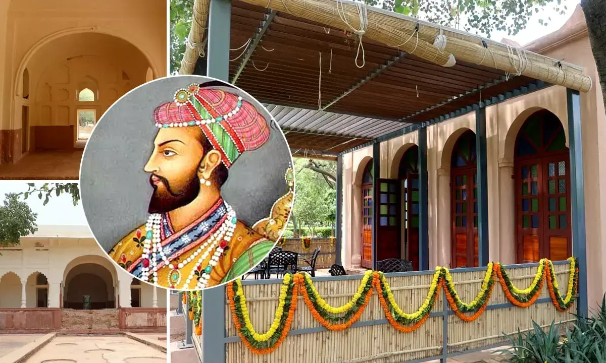 Sheesh Mahal restoration work