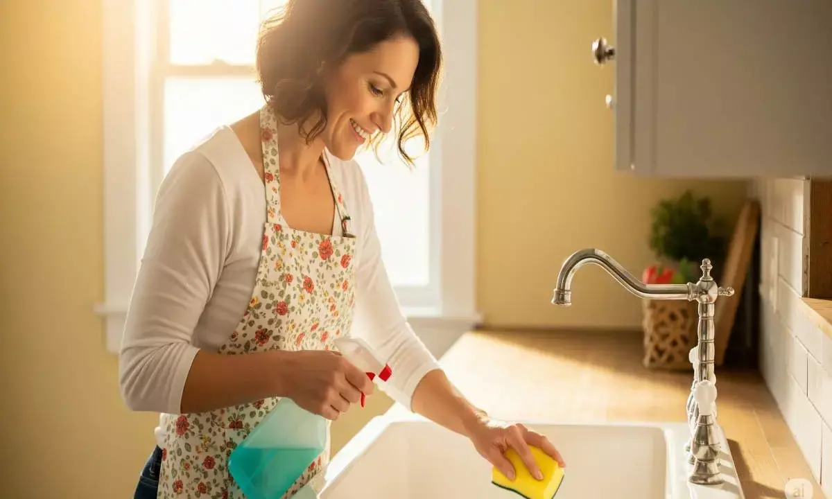 kitchen sink cleaning tips