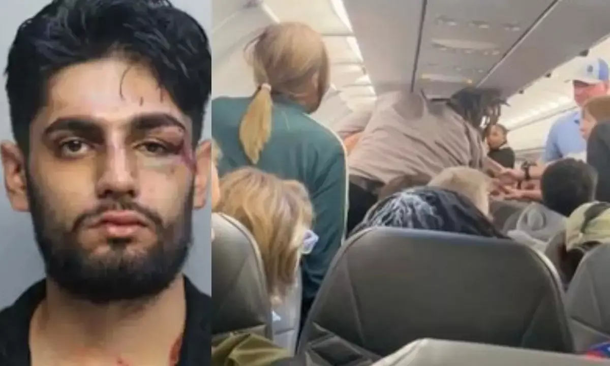 इशान शर्मा फ्लाइट विवाद, भारतीय युवक अमेरिका फ्लाइट, फ्रंटियर एयरलाइंस मारपीट, फ्लाइट में झगड़ा वायरल वीडियो, इशान शर्मा कोर्ट जुर्माना, Indian origin man flight fight USA, Ishan Sharma flight dispute