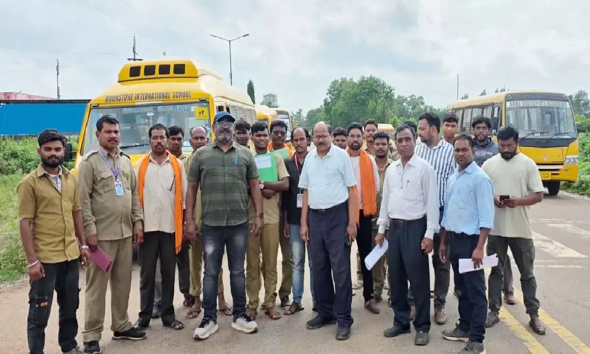 Transport department challaned school buses