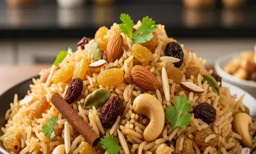 how to make dry fruits pulao in hindi