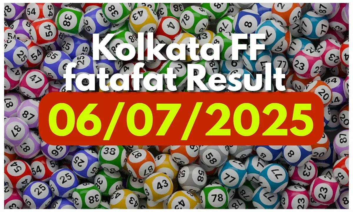 kolkata ff fatafat result today 6 july 2025- कोलकाता एफएफ फटाफट रिजल्ट, लाइव अपडेट