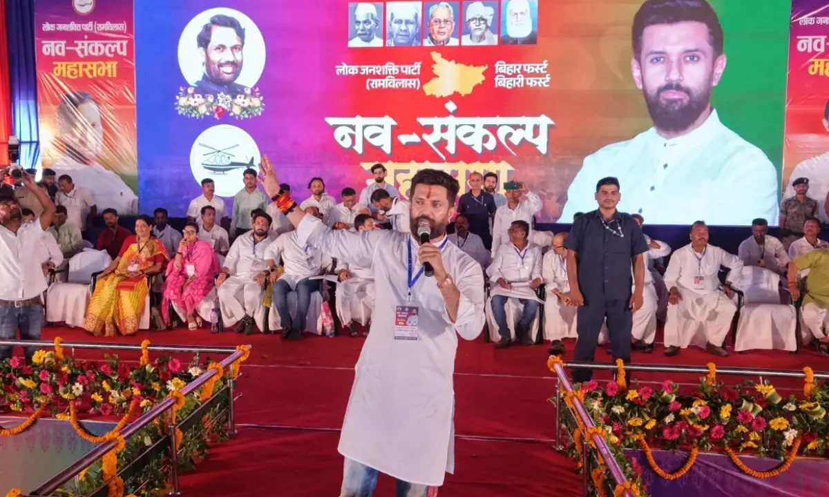 Chirag Paswan announced to contest elections on all 243 assembly seats of Bihar