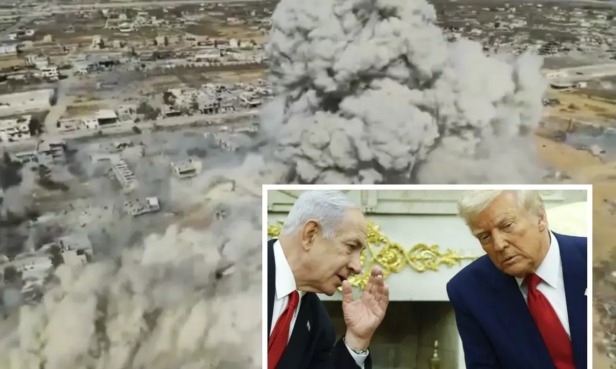 Israeli airstrikes on Gaza 33 Palestinians killed Netanyahu and Trump ceasefire talks