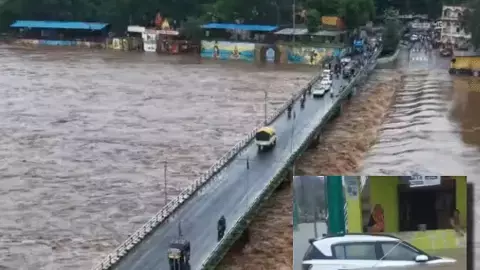 मध्य प्रदेश बारिश अलर्ट 2025, MP Flood News July 2025, नर्मदा नदी जलस्तर खतरे के निशान पर, बरगी बांध गेट खुले, MP Weather Forecast Today