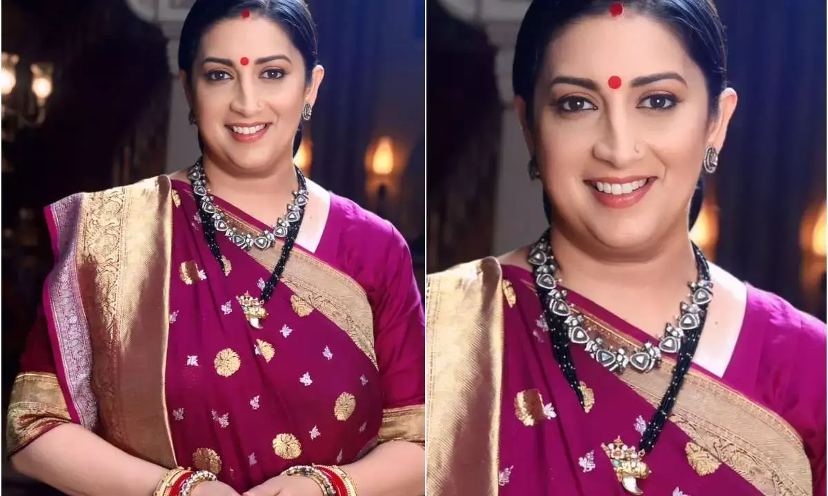 Kyunki Saas Bhi Kabhi Bahu Thi Reboot Smriti Irani as Tulsi First Look Leaked Kyunki Saas Bhi Kabhi Bahu Thi Reboot Smriti Irani as Tulsi First Look Leaked