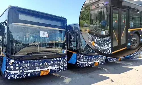 City Buses Run in Gurugram