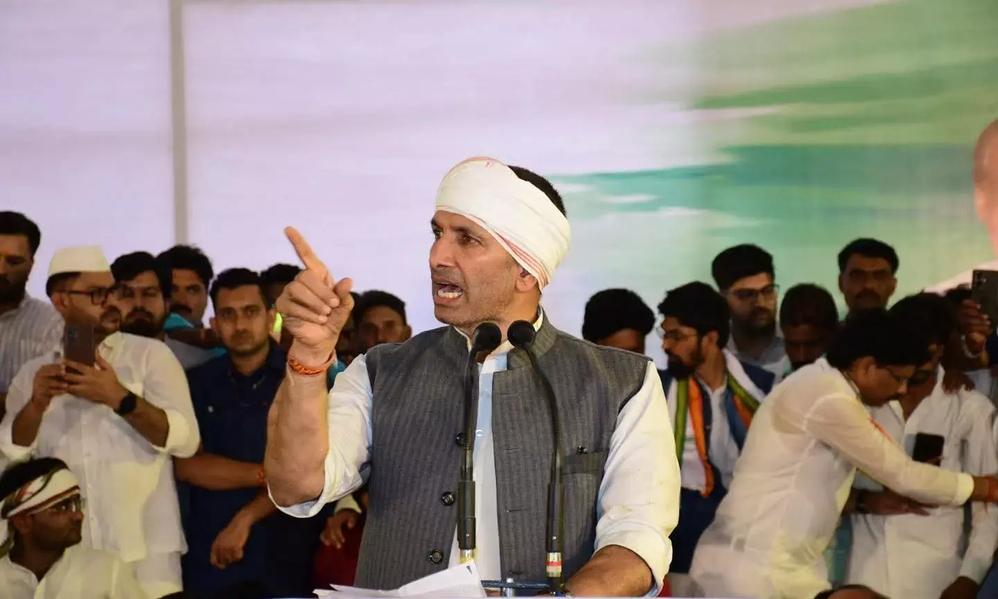 Congress Nyay Satyagraha, Jitu Patwari Speach, Ashoknagar Congress demonstration, जीतू पटवारी, कांग्रेस न्याय सत्याग्रह, अशोकनगर