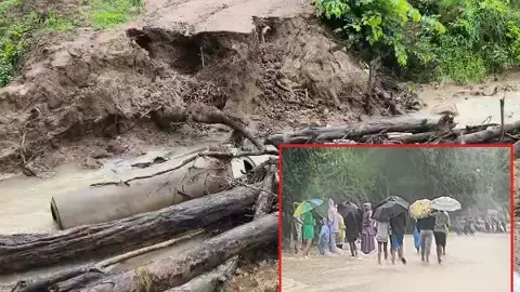 भारी बारिश से सहमा मोहला जिला, नदी- नाले उफान पर, राजनांदगांव- चंद्रपुर हाईवे पर चढ़ा पानी