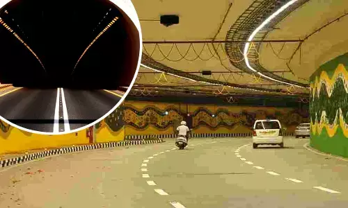 Tunnel Road between Delhi-Gurugram