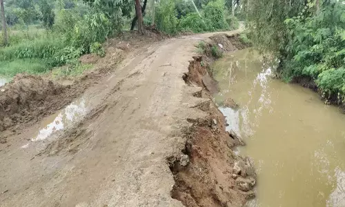damaged road