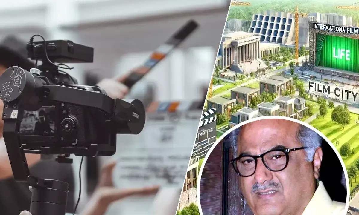 Boney Kapoor Met YEIDA CEO For noida film city laying foundation stone