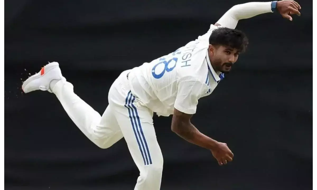 Nitish reddy bowling