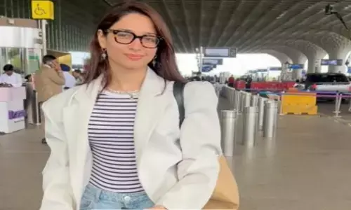 एयरपोर्ट पर एक्ट्रेस Tamannaah Bhatia का स्मार्ट और कूल लुक