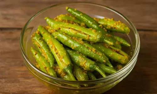 how to make hari mirch ka achar