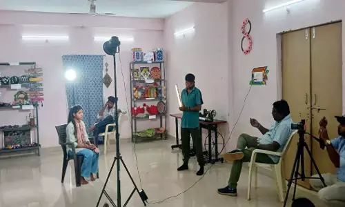 while recording the video