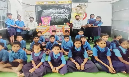 Children present on the occasion of Guru Purnima