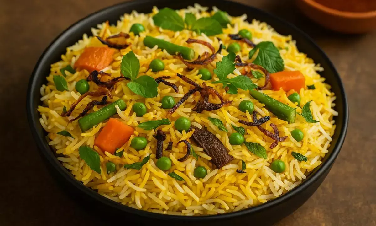 Hydrabadi Veg Biryani recipe in hindi