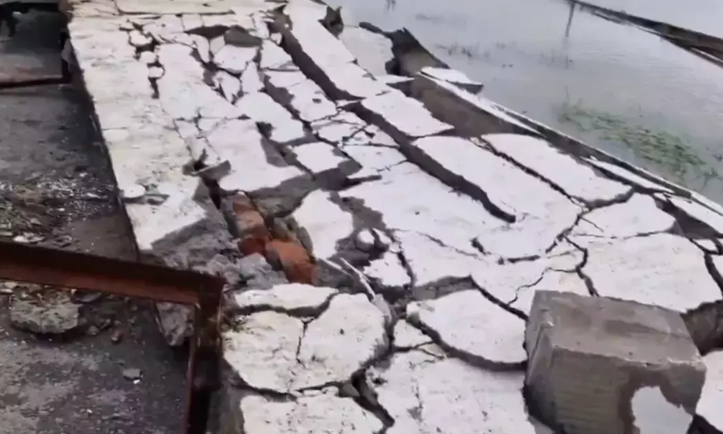Rewa Airport boundary wall collapsed