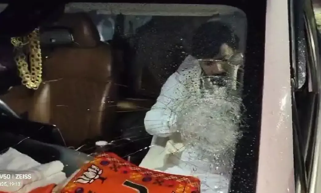 MLA Guru Khushwant Sahebs car was attacked by anti-social elements