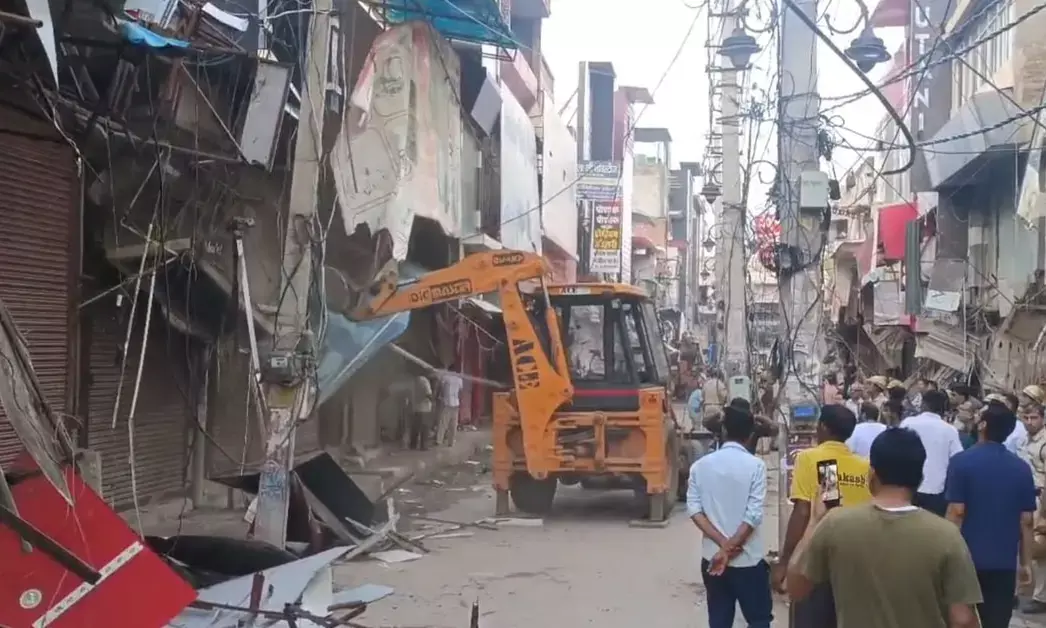 encroachment demolition in Rohtak