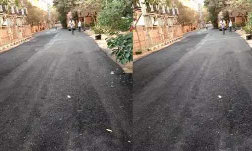 Road Widening work in Greater Noida