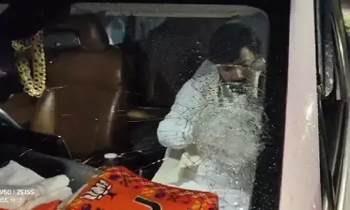 MLA Guru Khushwant Sahebs car was attacked by anti-social elements