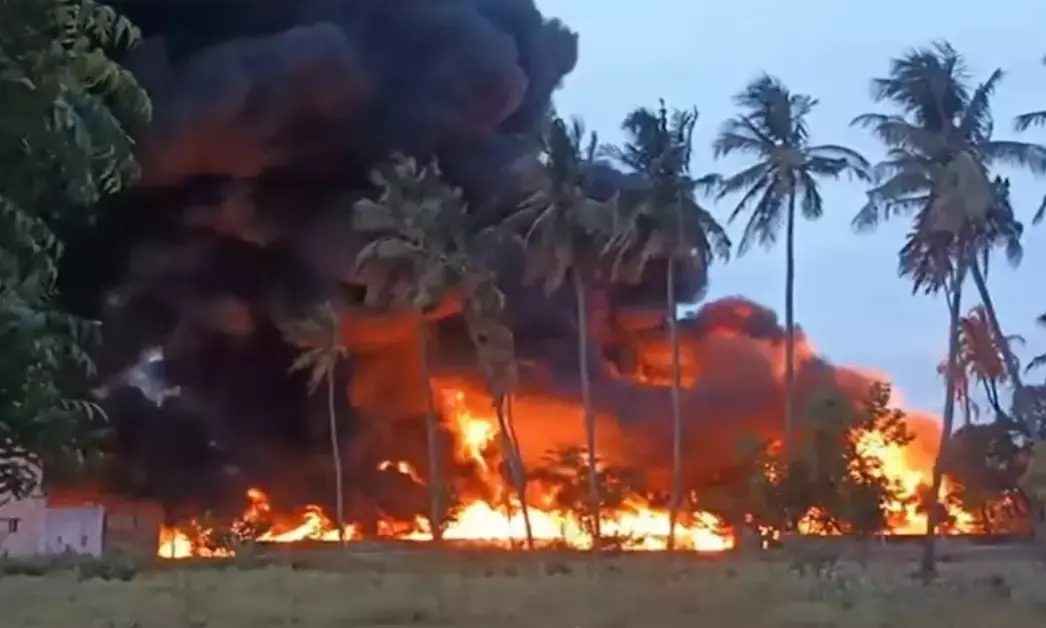 Tamilnadu Train Fire video