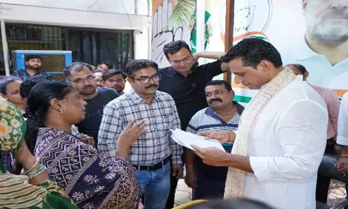 MLA Devendra Yadav listening to the problems of the people