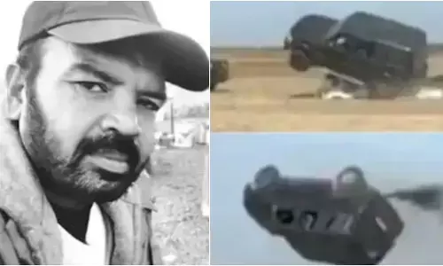 Stuntman SM Raju Dies during film shoot, Video goes viral