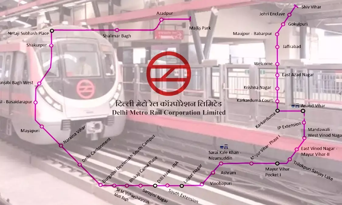 Delhi Metro Pink Line Corridor