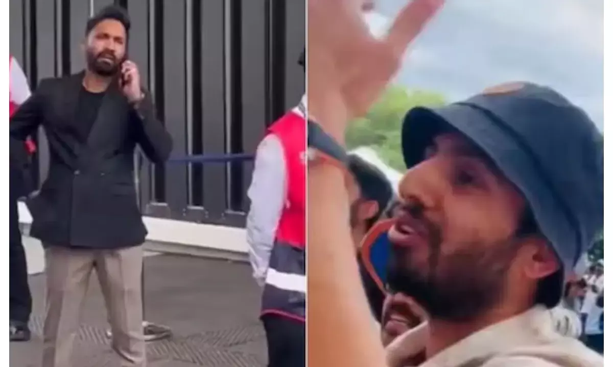 jitesh sharma stops by lords stadium security personnel