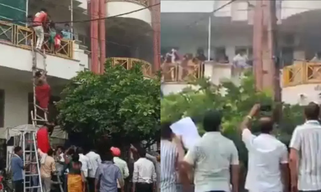 हरदोई: बच्चों के अस्पताल में आग, कपड़े में लपेटकर बचाए गए नवजात