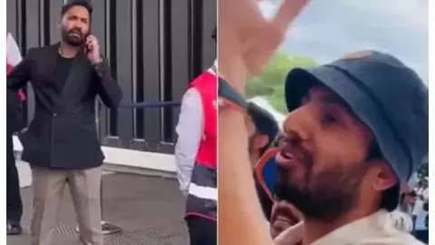 jitesh sharma stops by lords stadium security personnel