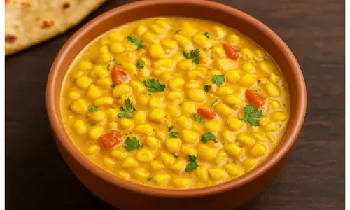 creamy corn sabji recipe