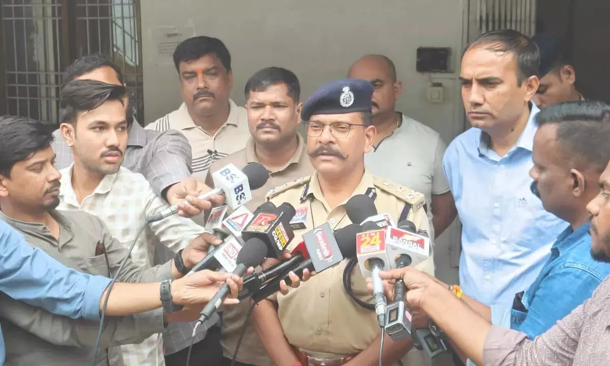 Police giving information about the case