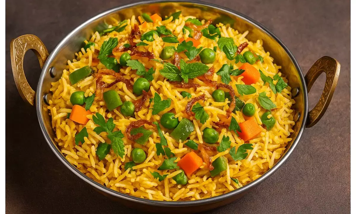 street style veg biryani