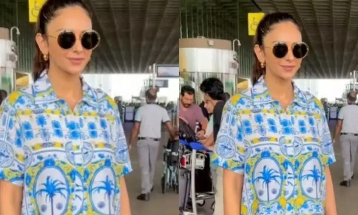 एक्ट्रेस रकुल प्रीत का को-ऑर्ड सेट लुक