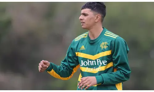 farhan ahmed hat-trick