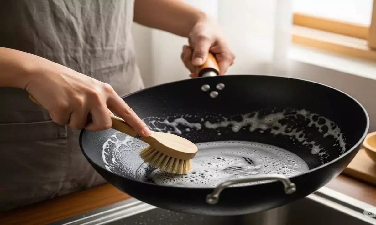 black pan cleaning tips
