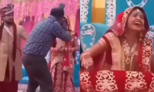 दूल्हे ने वरमाला के वक्त खोया आपा, हंसी से लोट-पोट हुई दुल्हन