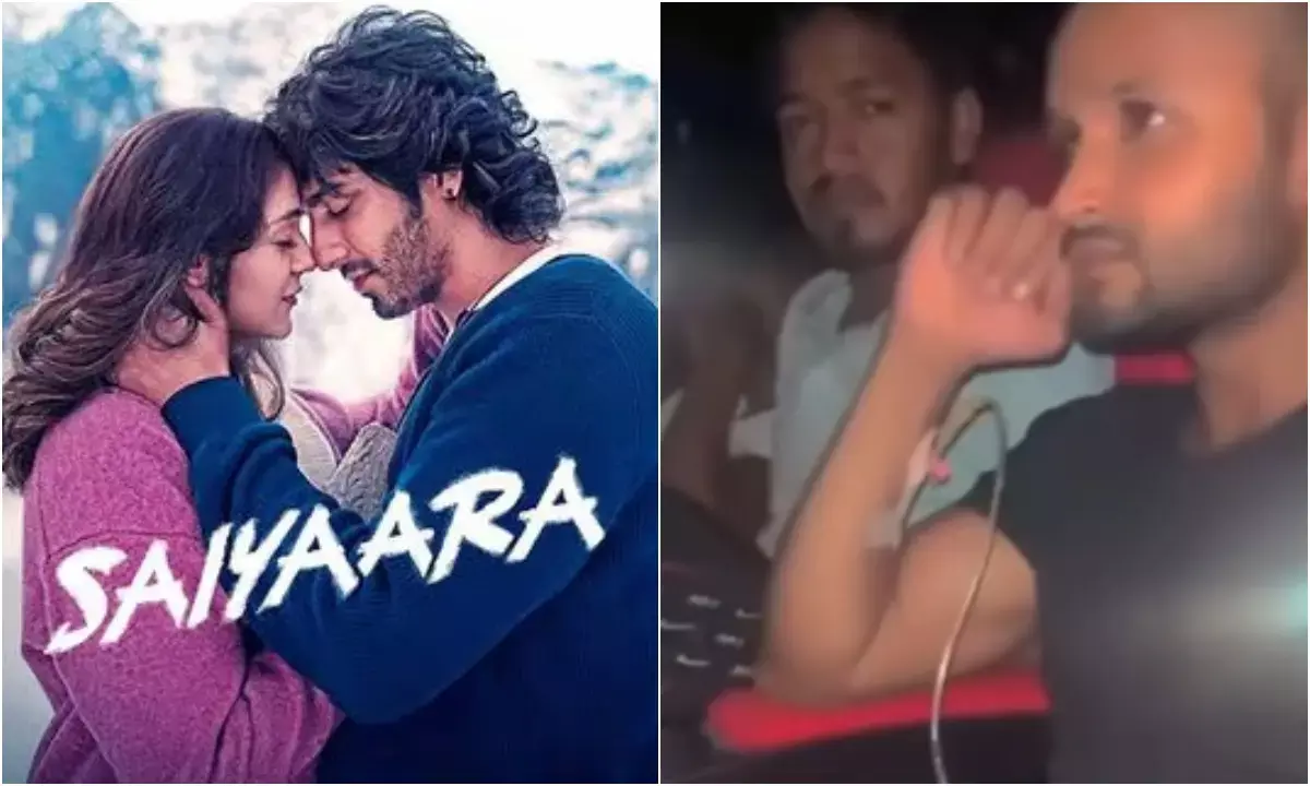 हाथ में IV ड्रिप लगाकर सैयारा देखने पहुंचा शख्स; Video Viral