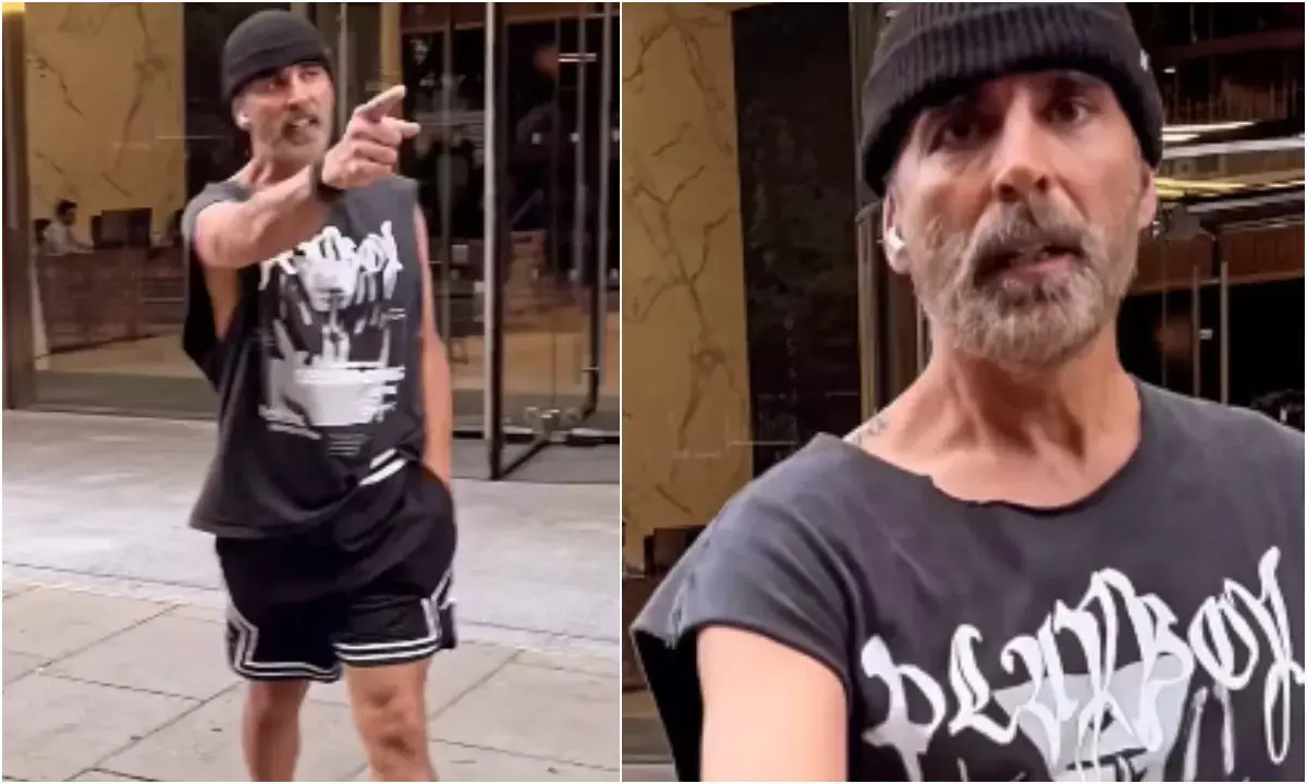 छिपकर रिकॉर्डिंग करने वाले फैन पर भड़के अक्षय कुमार, देखें वायरल वीडियो