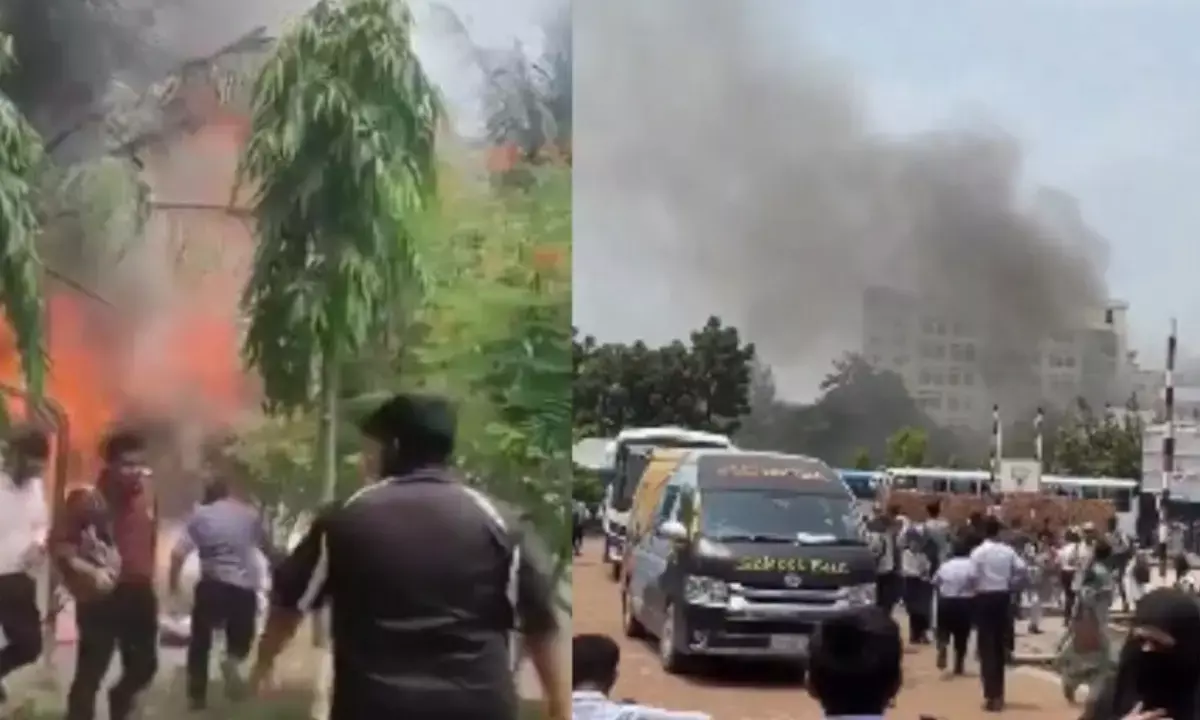 Dhaka Airforce fighter plane crash