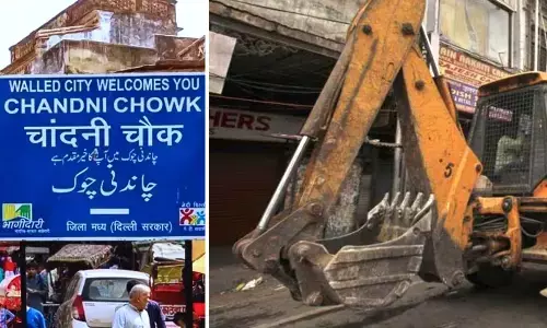 Bulldozer Action in Chandni Chowk
