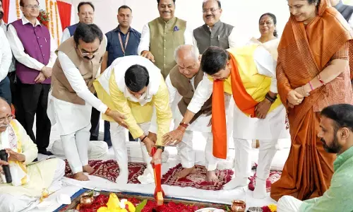bhopal vidhayak vishram grih bhoomi poojan CM Mohan Yadav