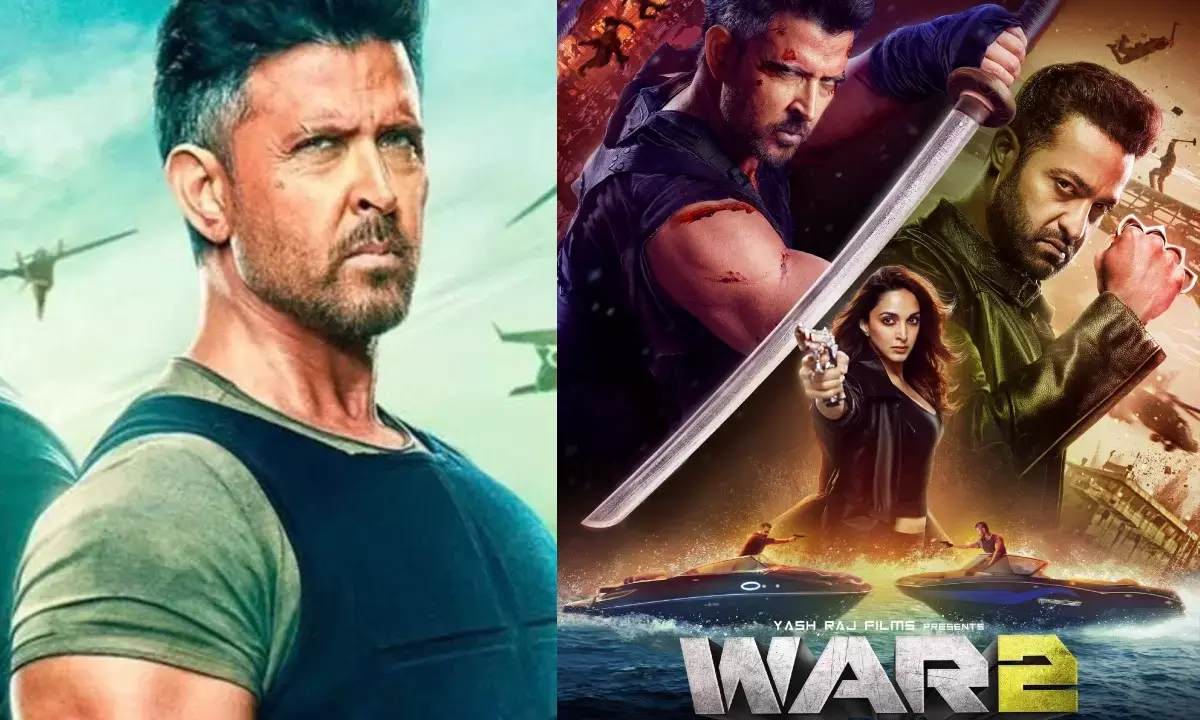 वॉर 2 में ऋतिक रोशन, जूनियर एनटीआर और कियारा आडवाणी नजर आएंगे।