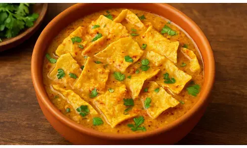 dahi papad sabzi recipe