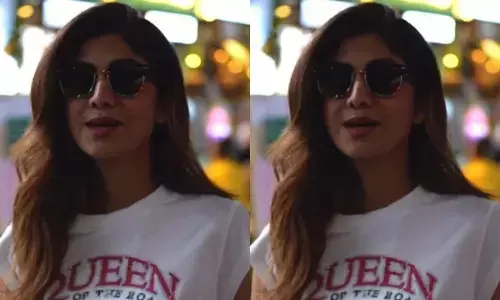 एक्ट्रेस शिल्पा शेट्टी का एयरपोर्ट पर कूल लुक